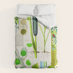 Green Botanical by Pam Smilow Comforter Gallery Image 6