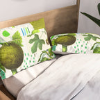 Green Botanical by Pam Smilow Pillow Sham Gallery Image 2