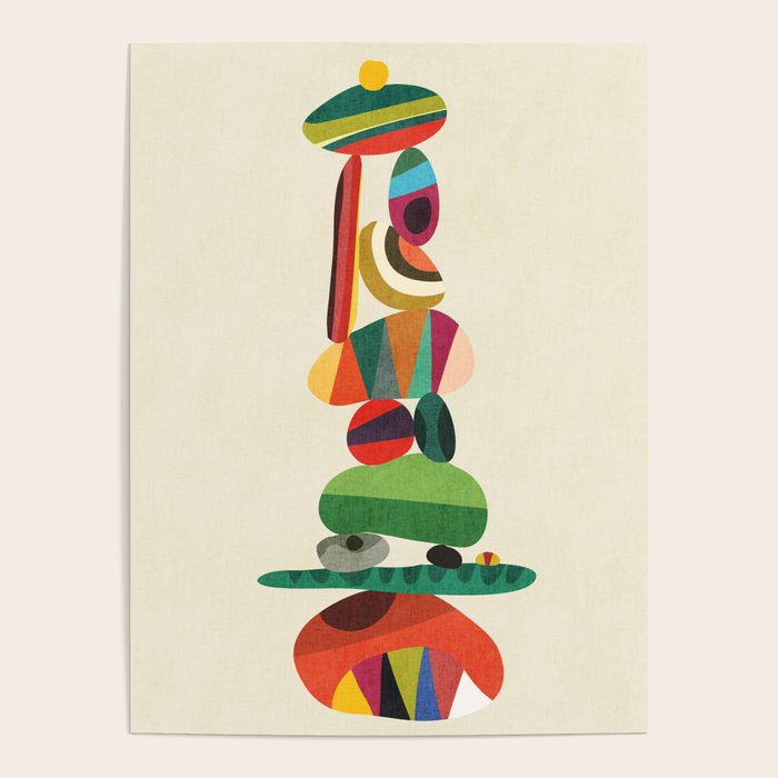 Totem - balanced pebbles Poster Gallery Image 1