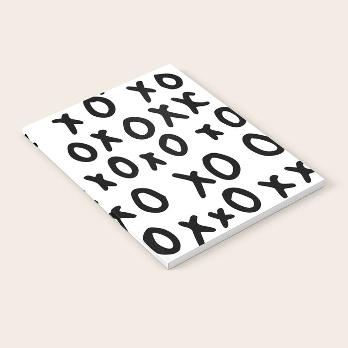 Hugs and Kisses in White and Black Notebook Gallery Image 2