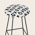 Hugs and Kisses in White and Black Stool Gallery Image 2