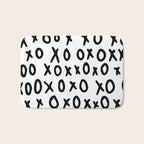 Hugs and Kisses in White and Black Bath Mat Gallery Image 1