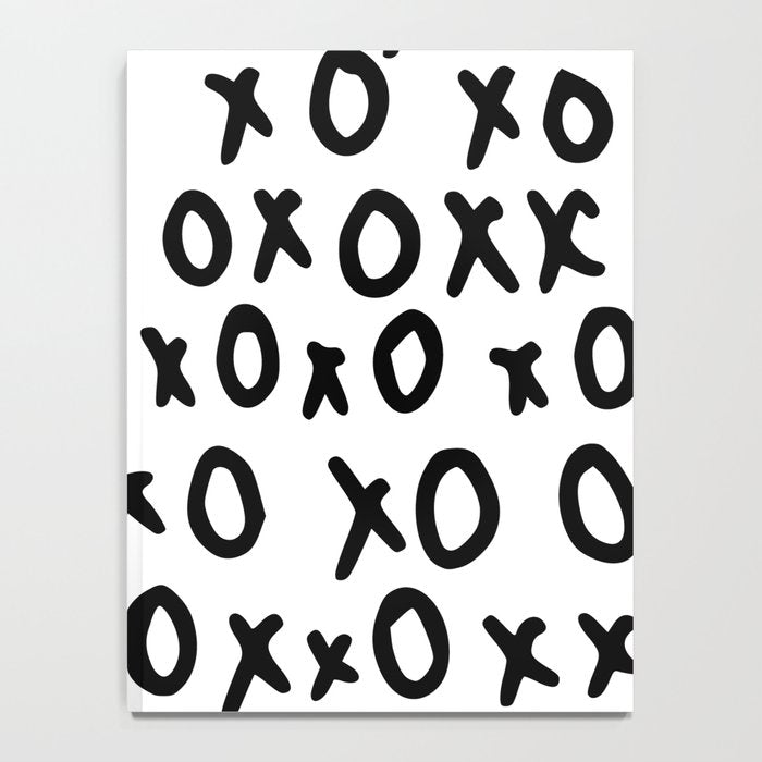 Hugs and Kisses in White and Black Notebook Gallery Image 4