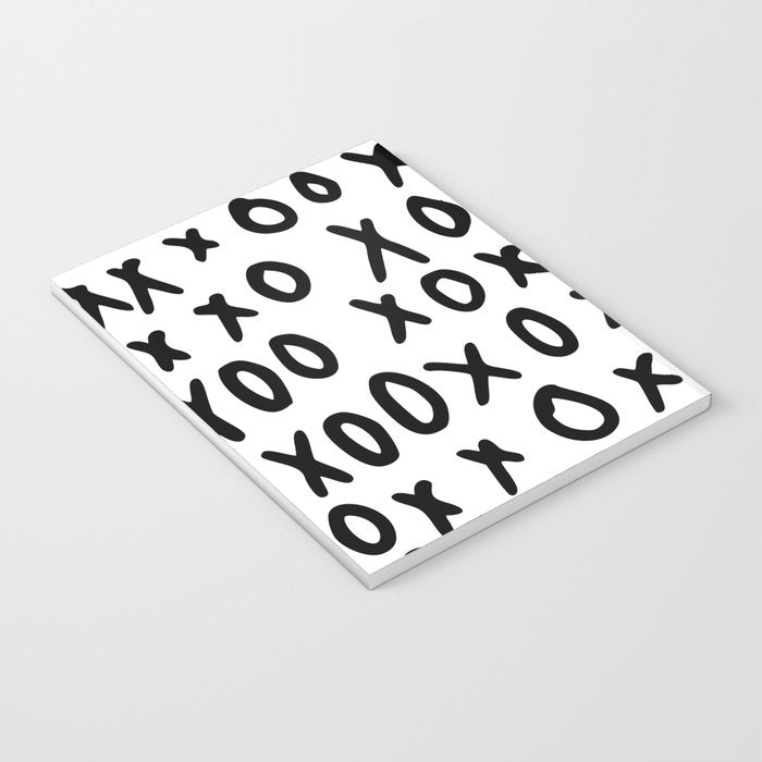 Hugs and Kisses in White and Black Notebook Gallery Image 3
