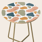 Abstract organic shape art pattern Side Table Gallery Image 2