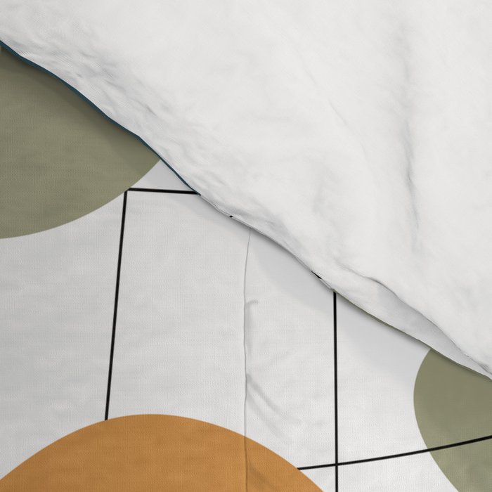 Abstract organic shape art pattern Comforter Gallery Image 4