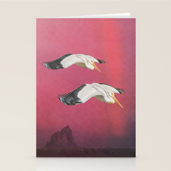 Pelicans in Space Stationery Card Gallery Image 2