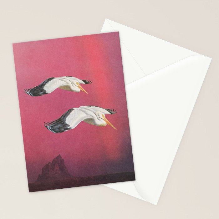 Pelicans in Space Stationery Card Gallery Image 2
