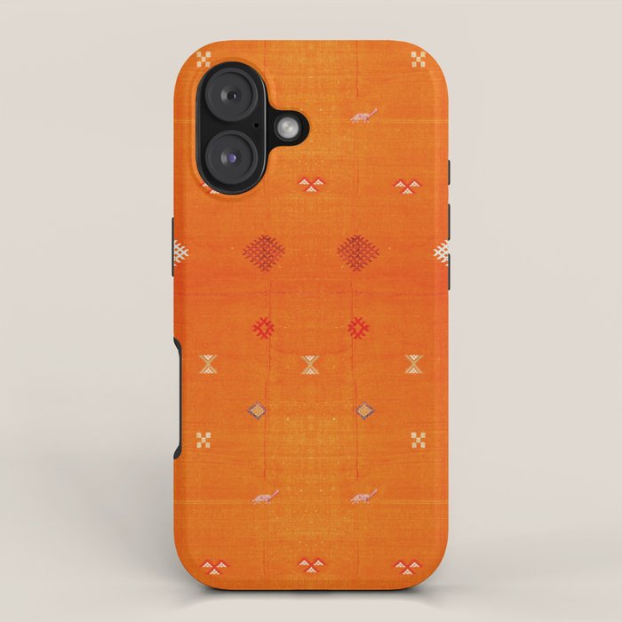 Boho Oriental Orange Traditional Desert Moroccan Style  iPhone Case Gallery Image 1