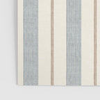 ivy stripes - blue, rust on cream Poster Gallery Image 3