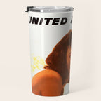 Vintage Las Vegas United Air Lines Travel Poster "Day Time Sun Night Time Fun" Travel Mug Gallery Image 3