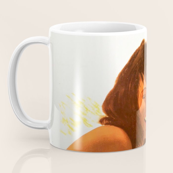 Vintage Las Vegas United Air Lines Travel Poster "Day Time Sun Night Time Fun" Coffee Mug Gallery Image 3