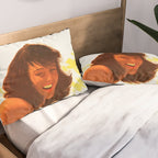 Vintage Las Vegas United Air Lines Travel Poster "Day Time Sun Night Time Fun" Pillow Sham Gallery Image 2