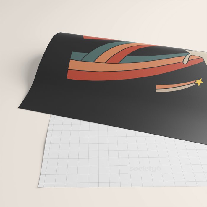 Cat Landscape 164: The Shooting Stars Wrapping Paper Gallery Image 2