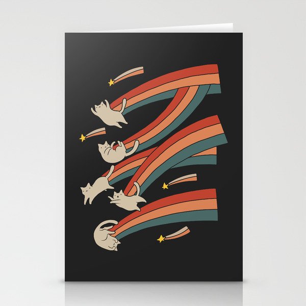 Cat Landscape 164: The Shooting Stars Stationery Card Gallery Image 2