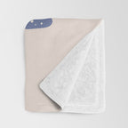 Lepus Constellation: Pastel Throw Blanket Gallery Image 3