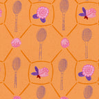 Tennis Rackets & Roses in Peach & Orange Coffee Mug Gallery Image 2