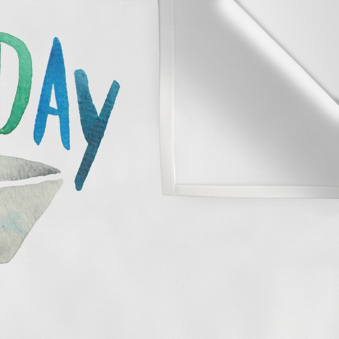 What a Day for a Day Drink - Blue & Green Palette Wall Tapestry Gallery Image 3