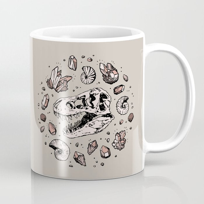 Geo-rex Vortex | Rose Quartz Coffee Mug Gallery Image 1