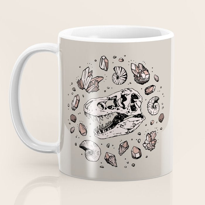 Geo-rex Vortex | Rose Quartz Coffee Mug Gallery Image 3