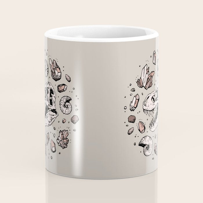 Geo-rex Vortex | Rose Quartz Coffee Mug Gallery Image 4