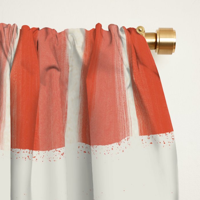 Le Sardine With Pink Stripes - Retro Art Print Window Curtain Gallery Image 2
