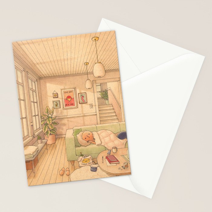 Couch Nap 2 Stationery Card Gallery Image 2