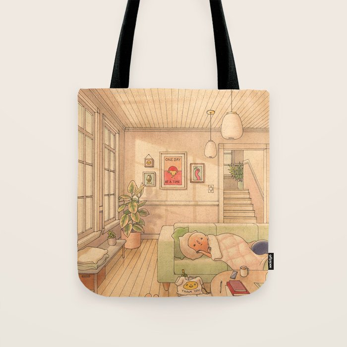 Couch Nap 2 Tote Bag Gallery Image 1