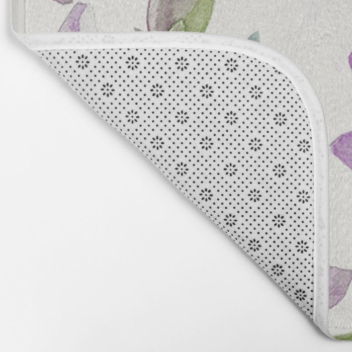 Purple flowers Bath Mat Gallery Image 2