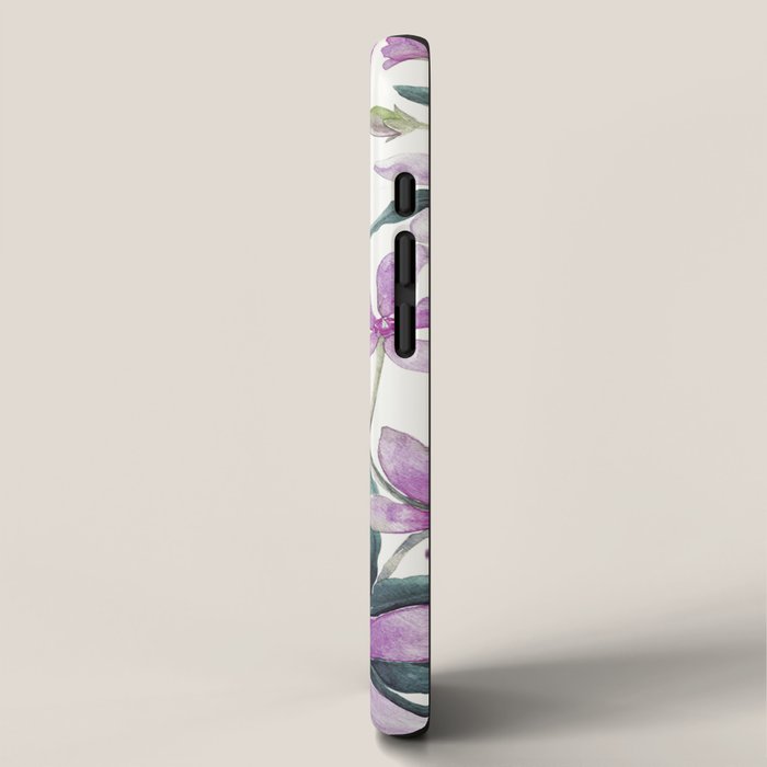 Purple flowers iPhone Case Gallery Image 2
