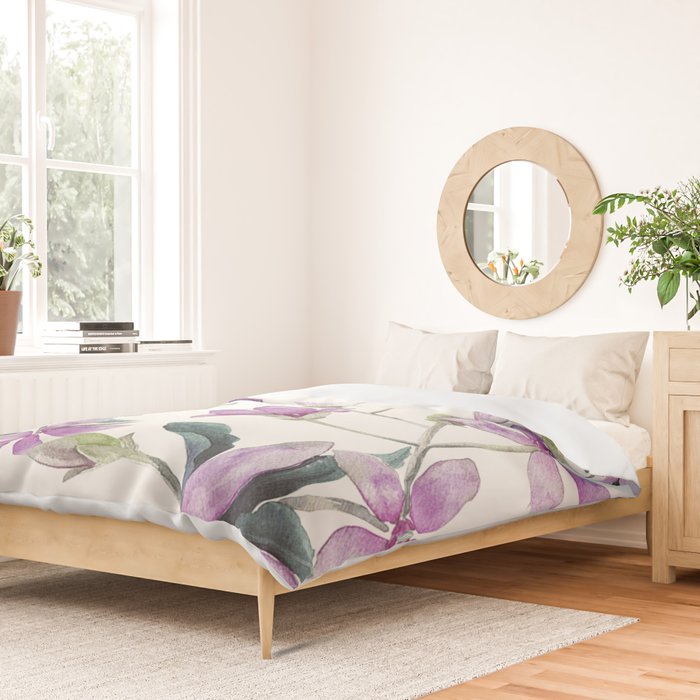 Purple flowers Duvet Cover Gallery Image 2