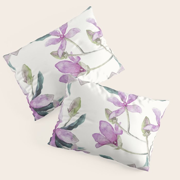 Purple flowers Pillow Sham Gallery Image 1