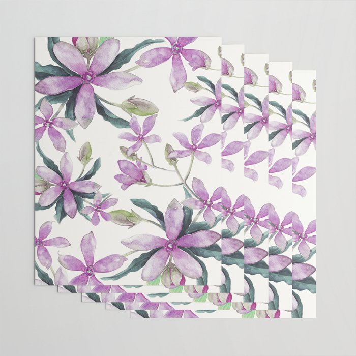 Purple flowers Wrapping Paper Gallery Image 3