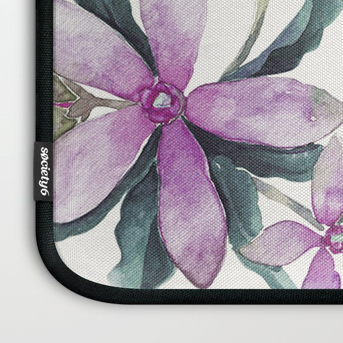 Purple flowers Laptop Sleeve Gallery Image 3