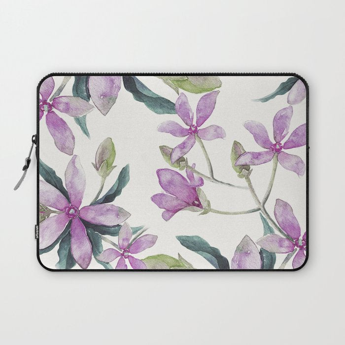 Purple flowers Laptop Sleeve Gallery Image 1