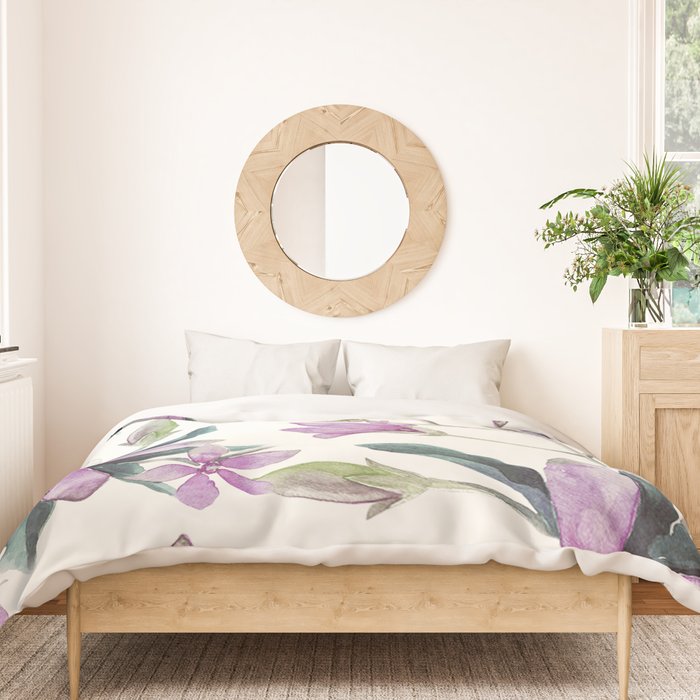 Purple flowers Duvet Cover Gallery Image 3