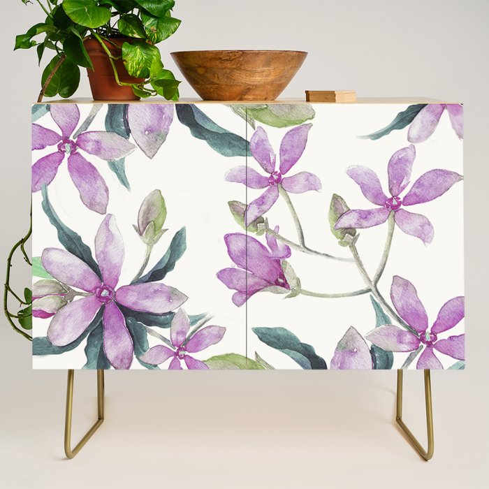 Purple flowers Credenza Gallery Image 1