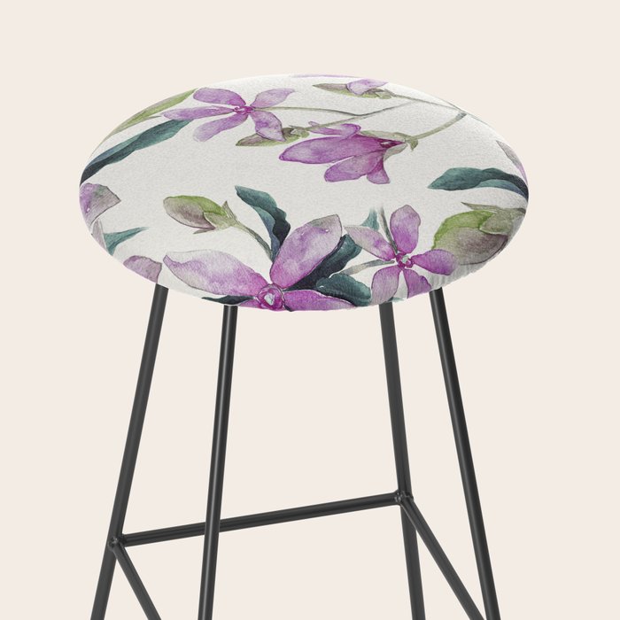 Purple flowers Stool Gallery Image 2