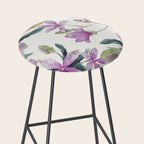 Purple flowers Stool Gallery Image 2