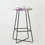 Purple flowers Stool Gallery Image 1