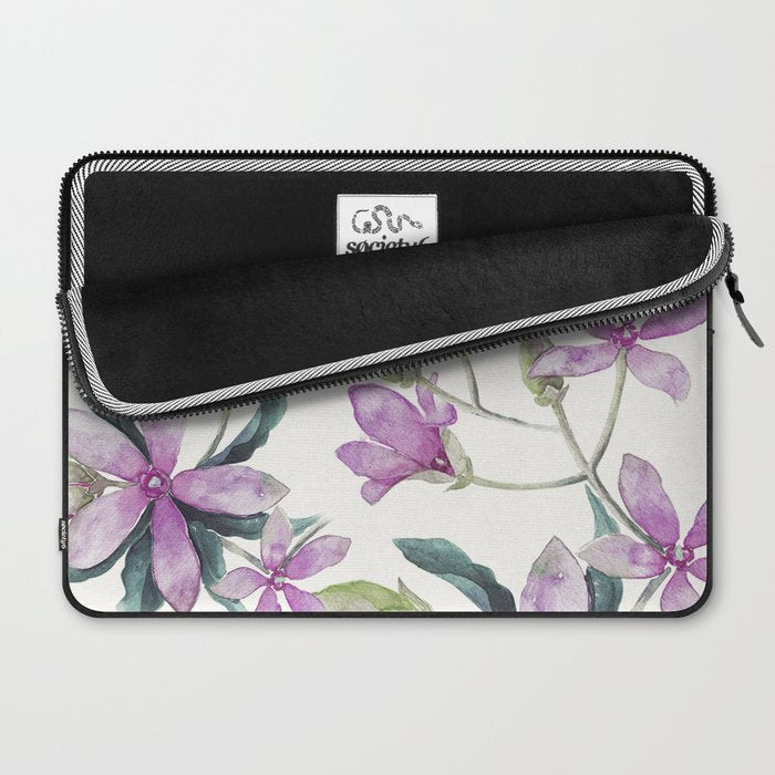 Purple flowers Laptop Sleeve Gallery Image 2