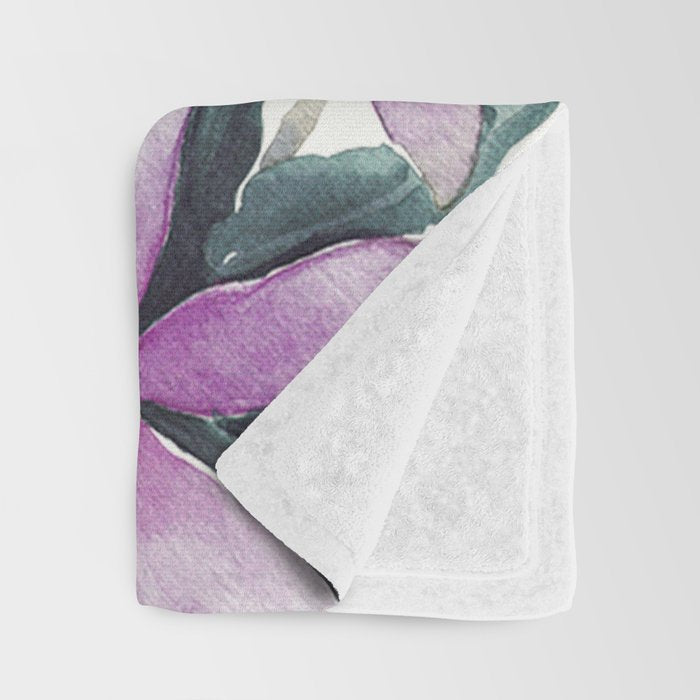 Purple flowers Throw Blanket Gallery Image 3
