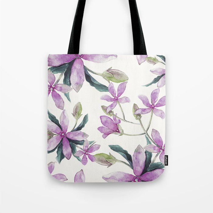 Purple flowers Tote Bag Gallery Image 1