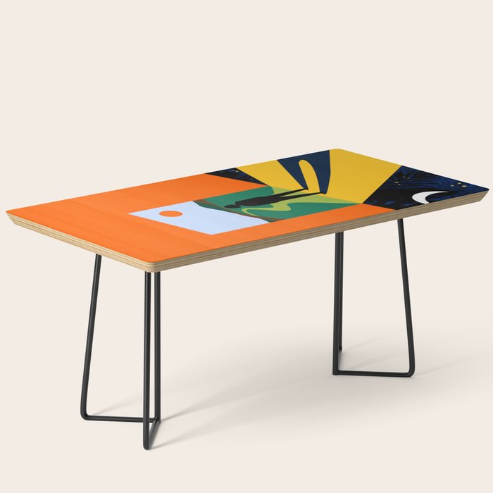 The Path Ahead, Abstract Concept Positivity Growth Mindset People, Eclectic Inspire Bohemian Contemporary Modern Pop Art Coffee Table Gallery Image 1