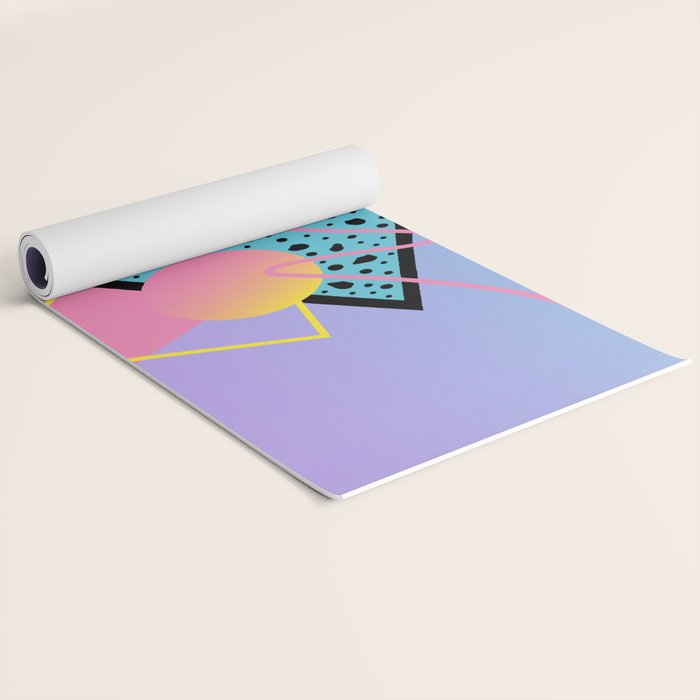 Memphis pattern 93 - 80s / 90s Retro Yoga Mat Gallery Image 2