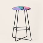 Memphis pattern 93 - 80s / 90s Retro Stool Gallery Image 1