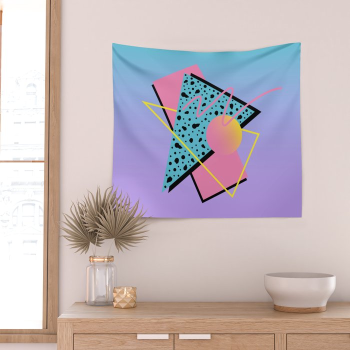 Memphis pattern 93 - 80s / 90s Retro Wall Tapestry Gallery Image 2