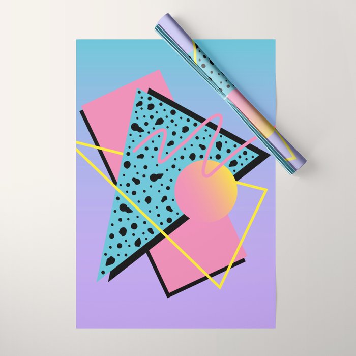 Memphis pattern 93 - 80s / 90s Retro Wrapping Paper Gallery Image 1