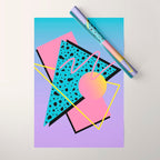 Memphis pattern 93 - 80s / 90s Retro Wrapping Paper Gallery Image 1