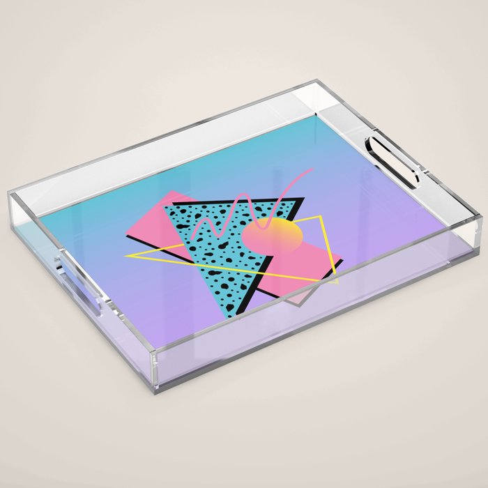Memphis pattern 93 - 80s / 90s Retro Acrylic Tray Gallery Image 1